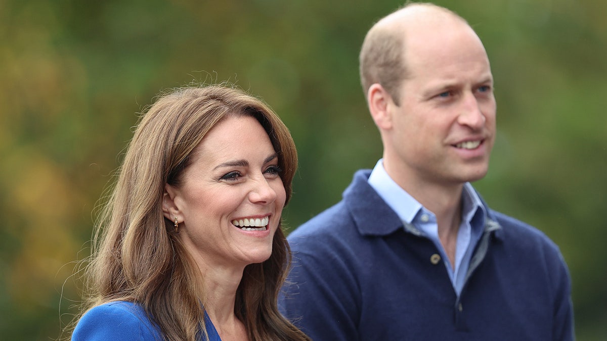 Prince William and Kate Middleton smile