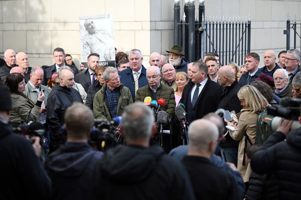 Lawyers speaking after not guilty verdict was returned in the trial of 'Soldier F'