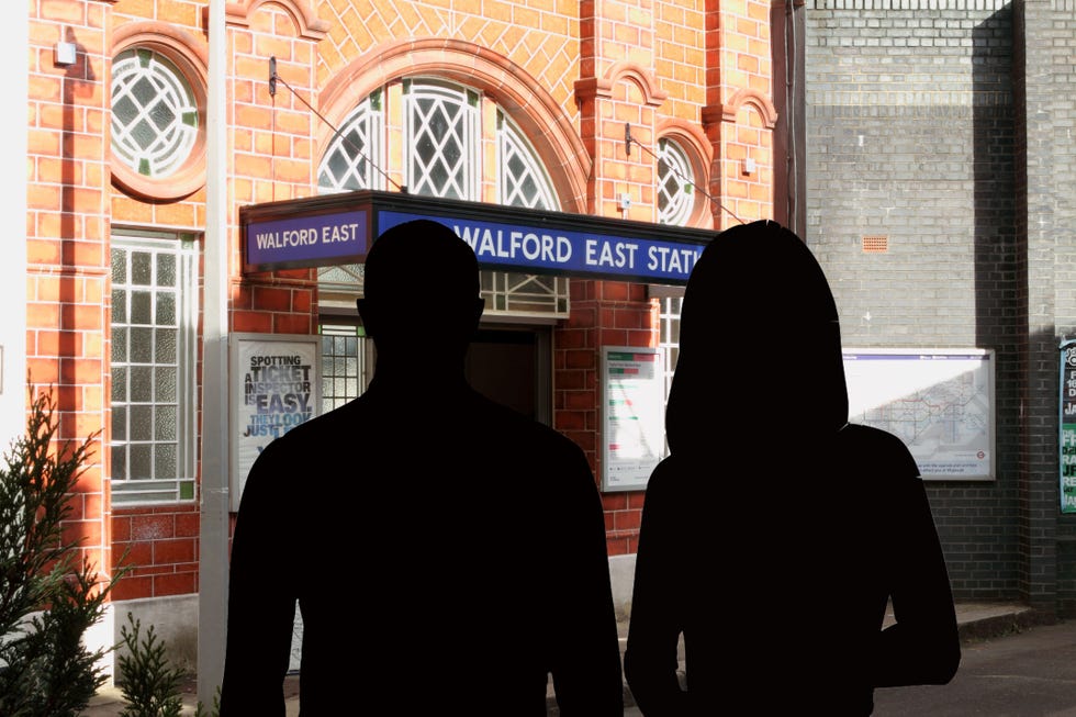 male female Eastenders silhouette male female eastenders silhouette
