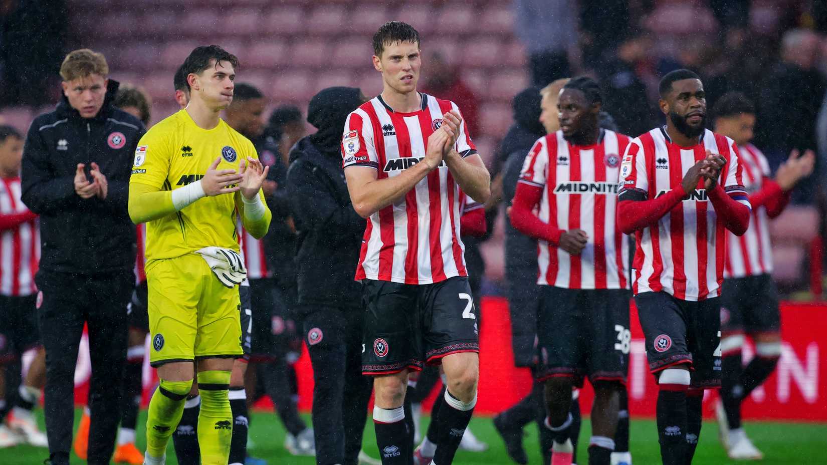Mark McGuinness with Sheffield United