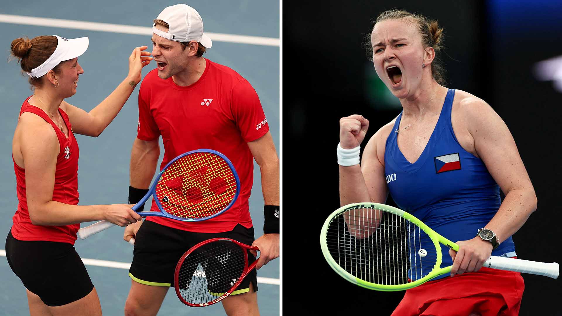 Elise Mertens, Zizou Bergs and Barbora Krejcikova will be in United Cup action on Thursday in Sydney.