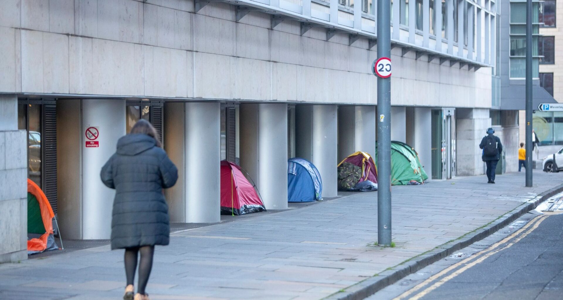 Homeless 'tent camp' to stay put in major Scots city after council reveals it's 'powerless'