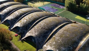 Heinz Isler-designed concrete-shell sports centre Grade II-listed