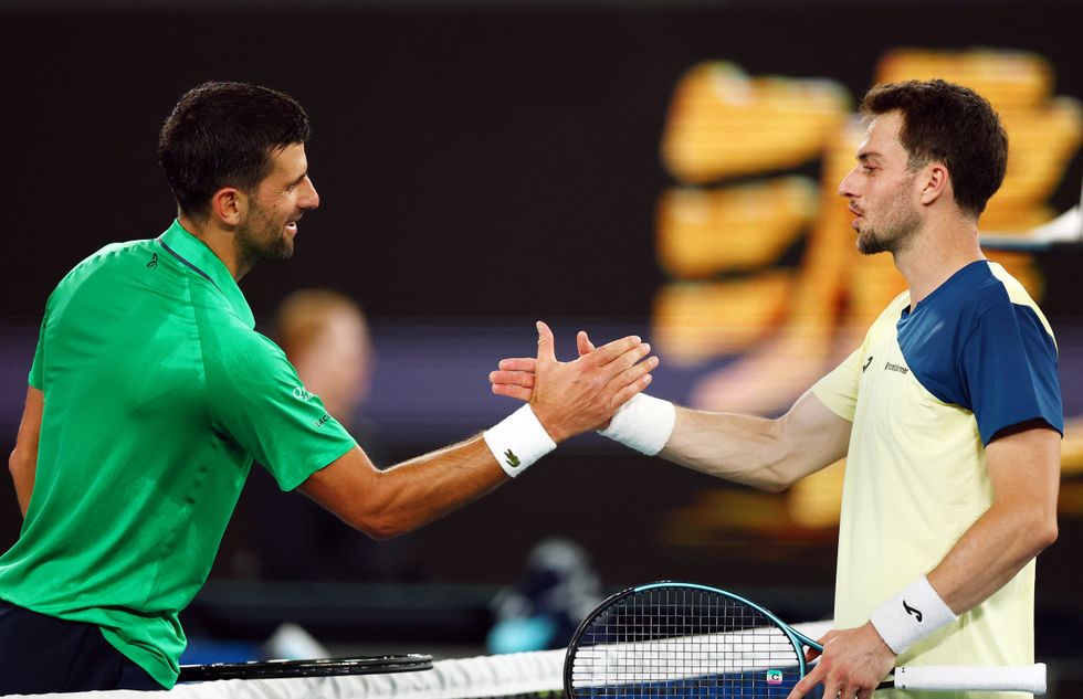 Novak Djokovic is through to the next round of the Australian Open