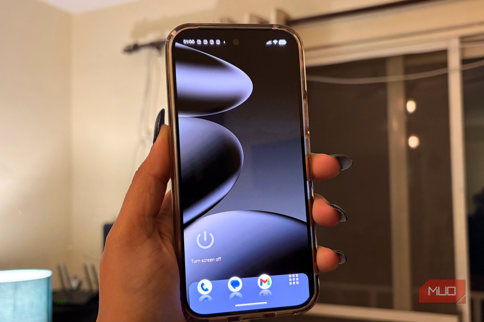 Octopi launcher Home Screen with shortcuts