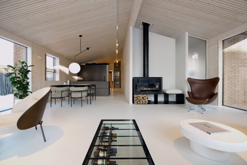 Interior view of Slovenian house renovation