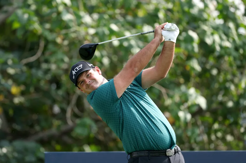 Patrick Reed of the United States tees off on the fourth hole on day one of the Dubai Invitational 2026 at Dubai Creek Resort on January 15, 2026 in Dubai, United Arab Emirates.