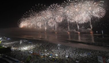 World-record New Year's celebrations unfolding around the globe after Britain rings in 2026