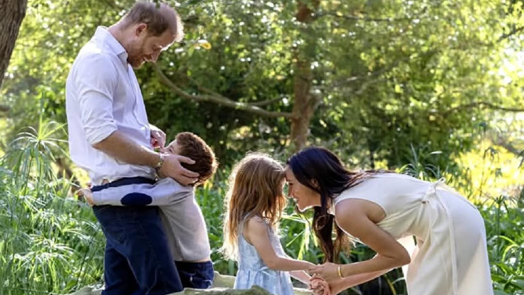 Prince Harry, Archie, Lilibeth and Meghan Markle