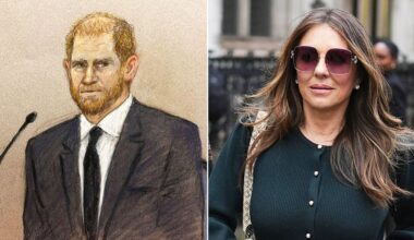 Prince Harry rallies behind tearful Elizabeth Hurley as she breaks down in court over alleged tabloid spying