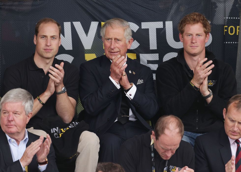 Prince William, King Charles and Prince Harry