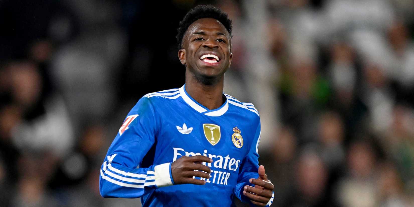  Real Madrid's Vinicius Junior reacts