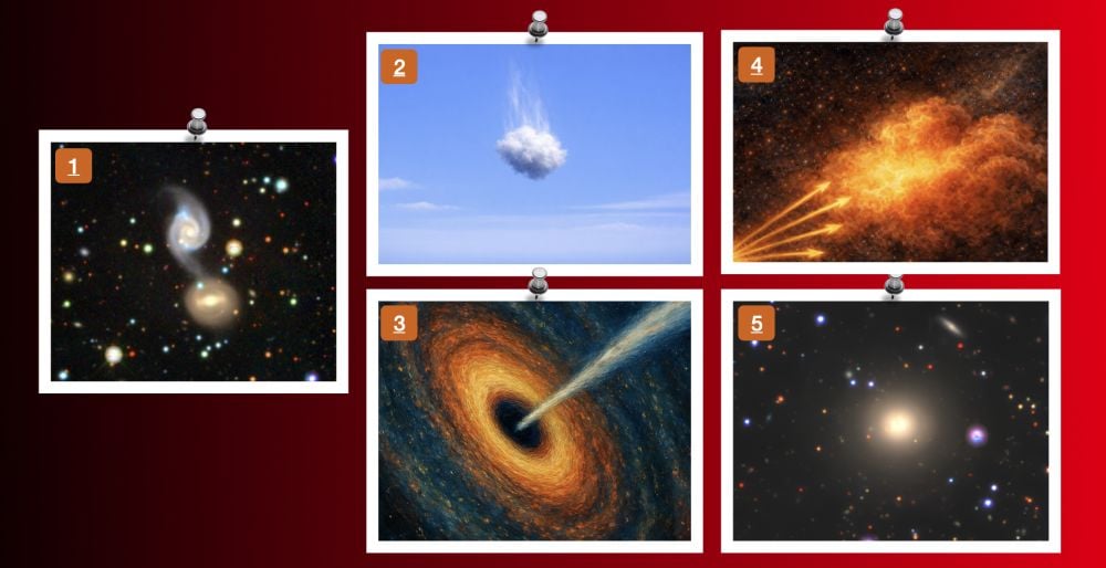 These illustrations show what happens to prevent Red Geyser galaxies from forming new stars. Mergers can send clouds of cool gas toward a galaxy's center. The gas can feed the galaxy's black hole so that the black hole's feedback heats up the gas. Hot gas is the enemy of star formation, so despite having plenty of gas, Red Geysers are quenched. Image Credit: UC Santa Cruz