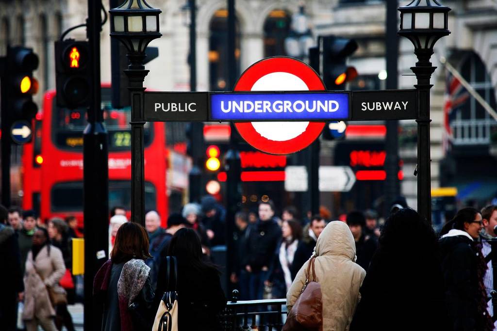 Tube Station entrance at Piccadilly Circus
