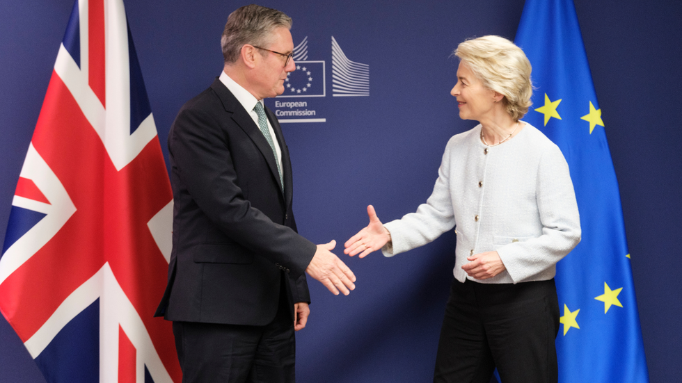 Sir Keir Starmer with Ursula von der Leyen