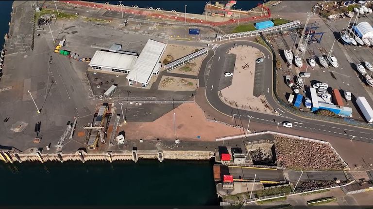 The town of Ardrossan has been hit hard by the temporary closure of the harbour