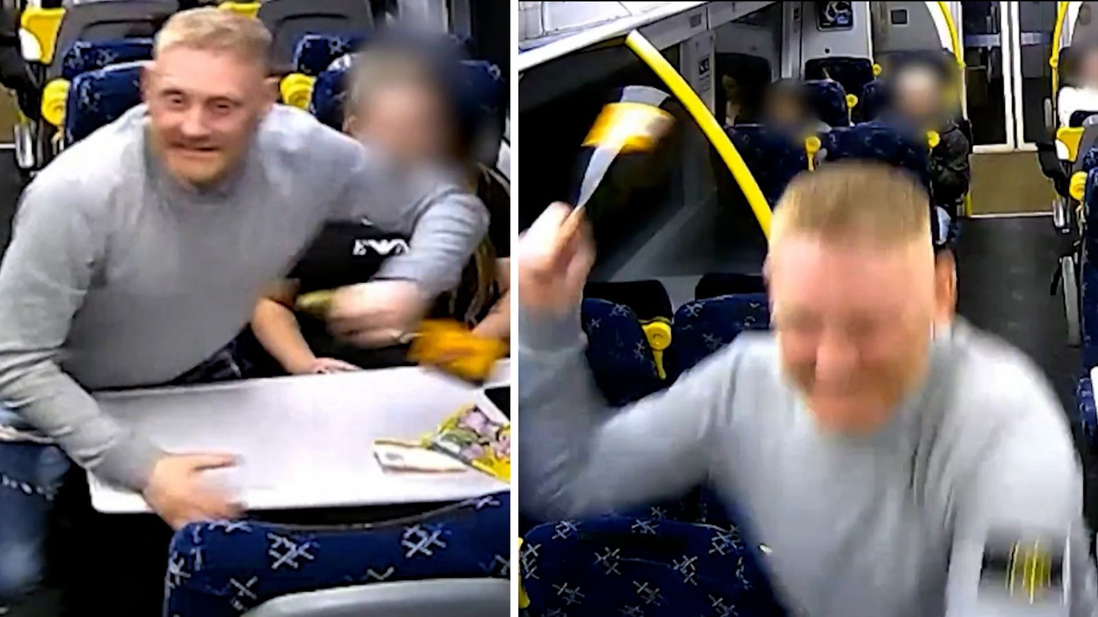 Man jailed for violent bottle attack on two passengers on Glasgow to Perth train service | UK News