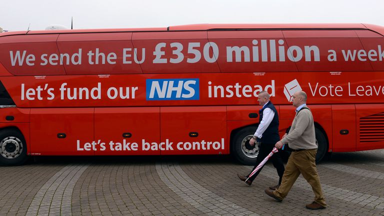 Surely one of the most famous buses in British political history… Pic: PA