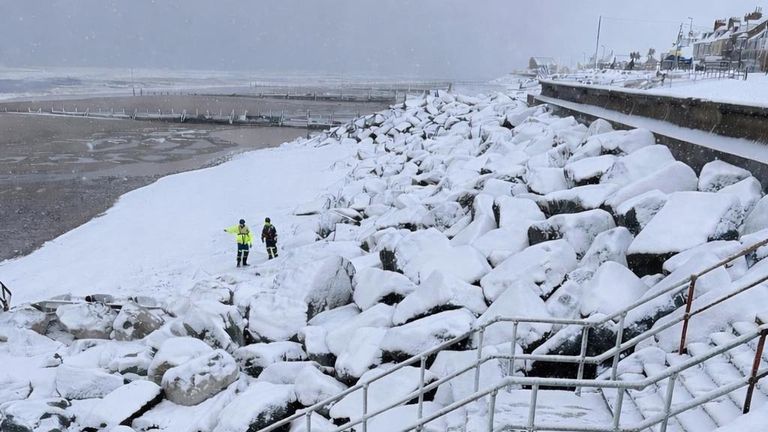 Searches have been carried out in 'extremely difficult' conditions. Pic: HM Coastguard 