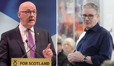 John Swinney and Sir Keir Starmer. Pic: PA