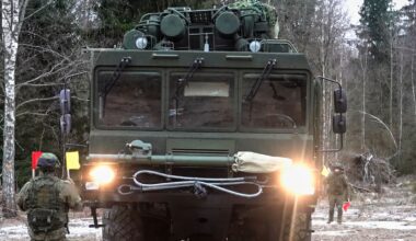 Russia's Oreshnik missile system during training in Belarus. Pic: AP