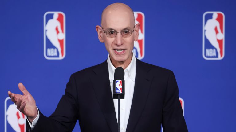 NBA Commissioner Adam Silver is talking to the big powers of European football ahead of the NBA's European expansion