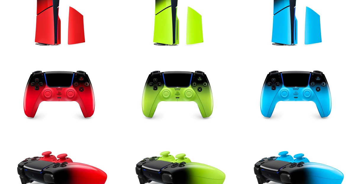 Sony’s new ‘Hyperpop’ PS5 covers are bursting with RGB color