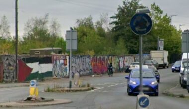 The fire station site is now boarded up.