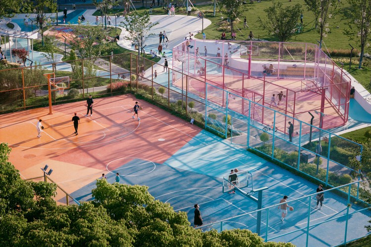 The Chromatic Canvas: 10 Vibrant Courts Activating Community Space - Image 1 of 11