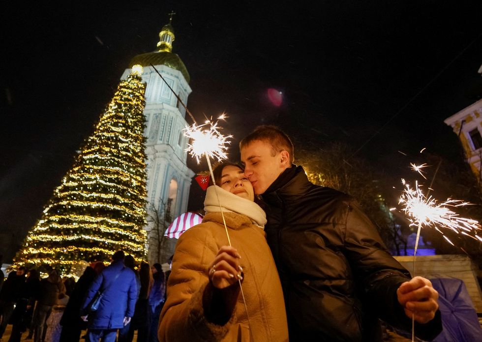 \u200bKissing couple in Kyiv