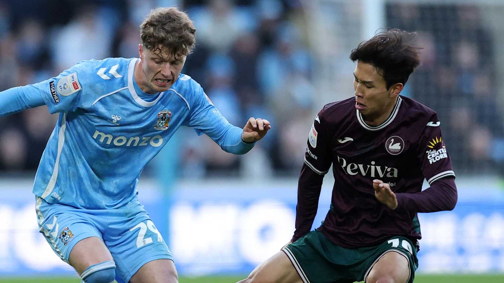 Victor Torp of Coventry City vs Swansea City