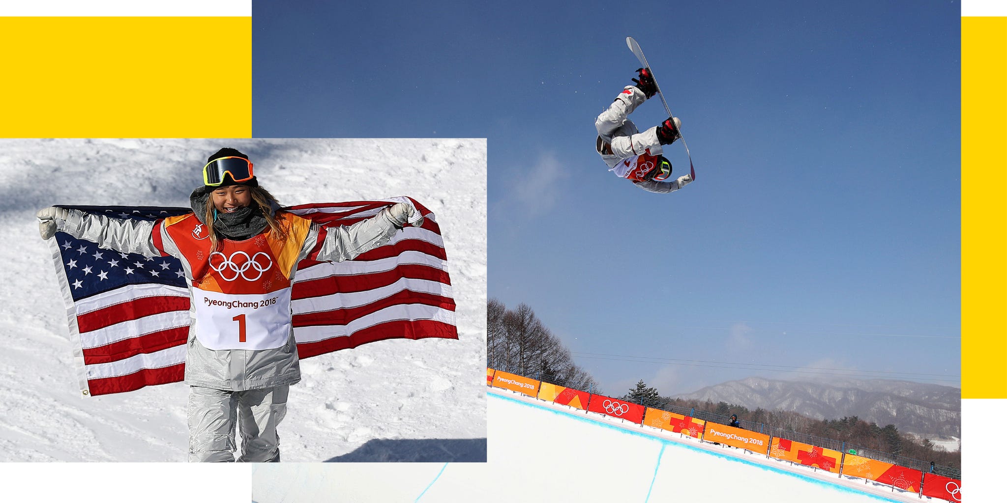 chloe kim snowboarding