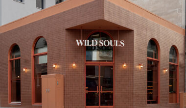 terracotta tiles clad wild souls exterior by studiomateriality in athens