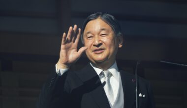 Japan's emperor and his family greet New Year well-wishers