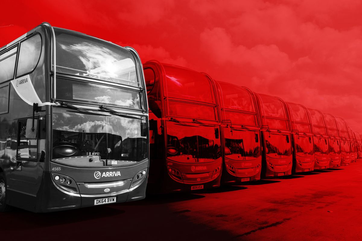 Arriva double decker buses