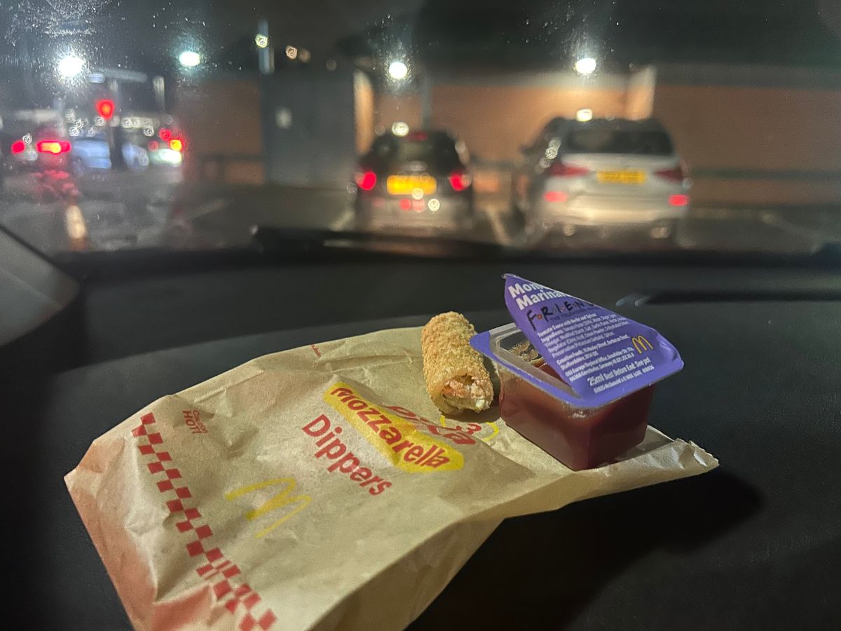 The mozzarella dippers were pretty dry