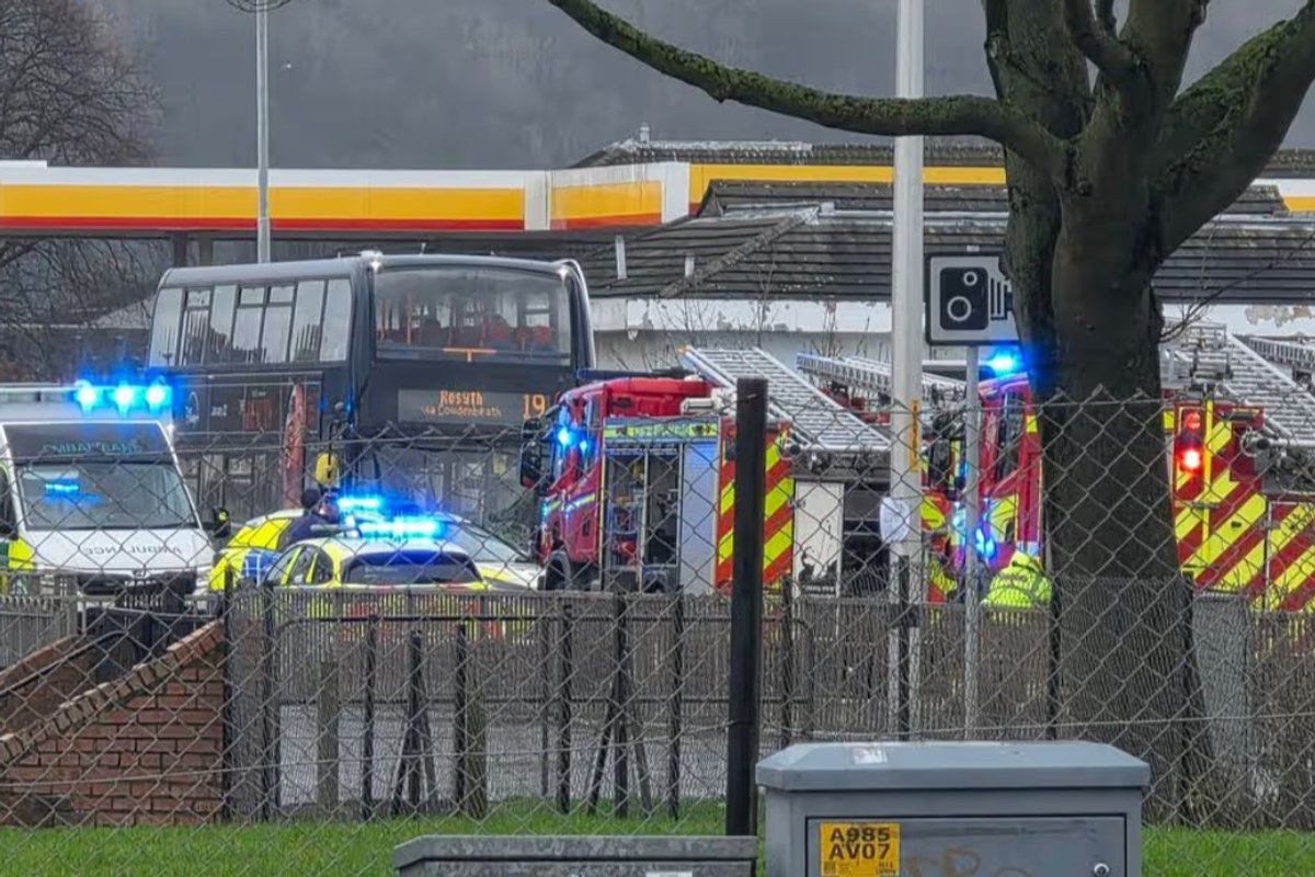 Emergency services were called to the scene