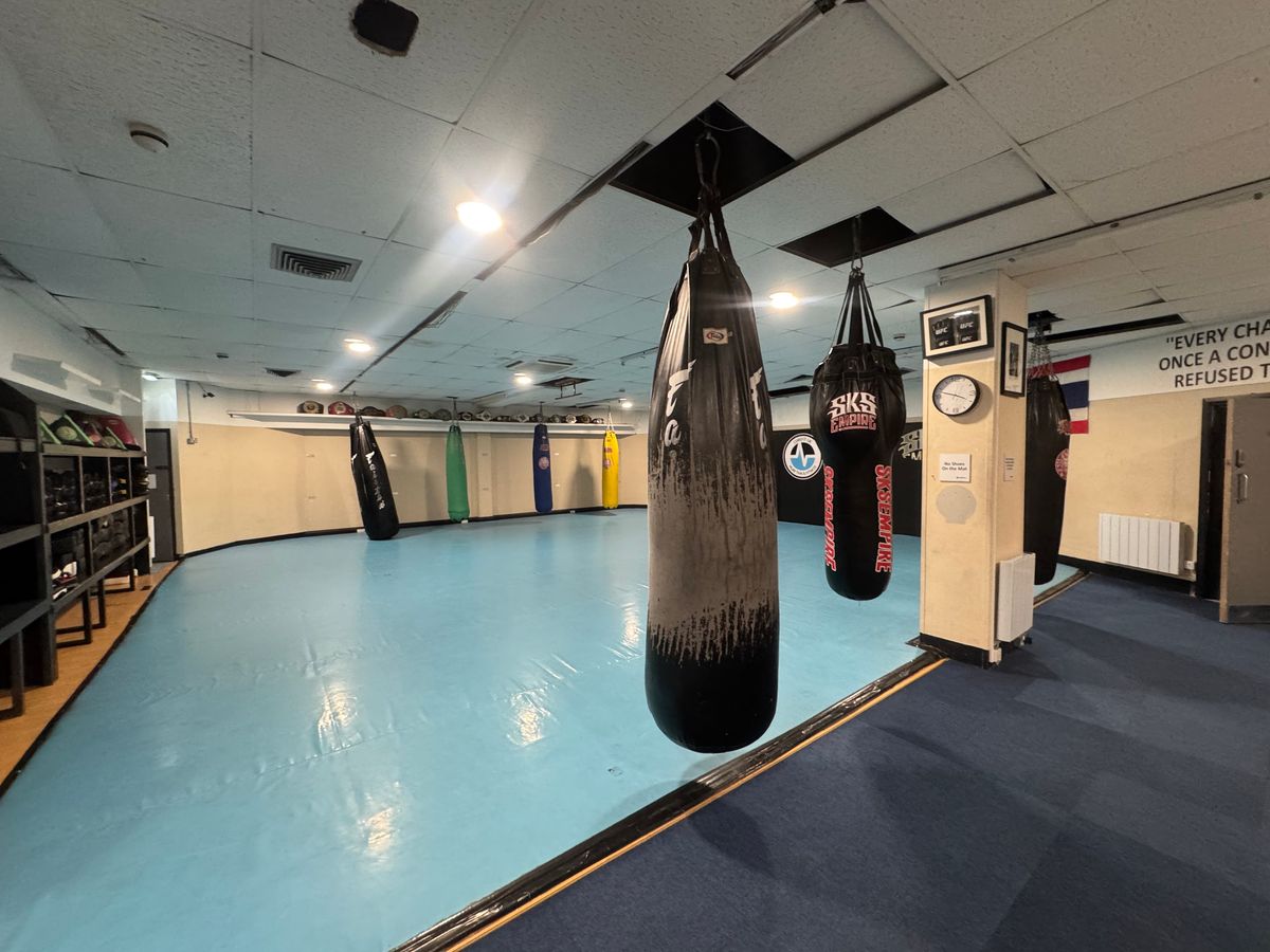 Inside Corefit - a 'thriving' martial arts centre at Red Rose - one of four businsesses still operating there