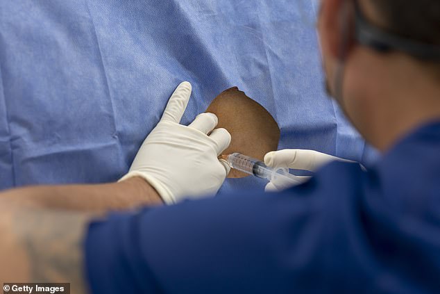 An experimental gel jab which could cure the problem is based on the theory that many cases of back pain are due to a bacterial infection in the discs in the spine