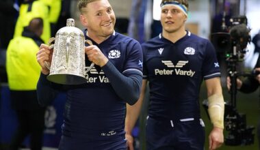 Finn Russell (left) has shone for Scotland but, like many others, does not perform consistently