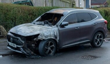Horrified Scots mum 'fears for her life' after her car was torched in the middle of the night by thug