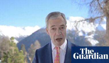 Nigel Farage’s two-day trip to Davos cost more than £50,000, documents reveal | Nigel Farage