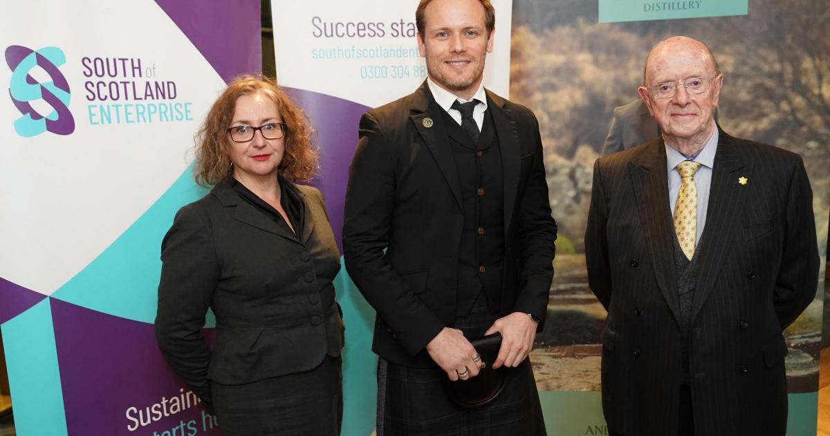 Outlander's Heughan heads home to celebrate south of Scotland success