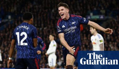 Arsenal stroll back to winning ways against outclassed Leeds and go seven points clear | Premier League