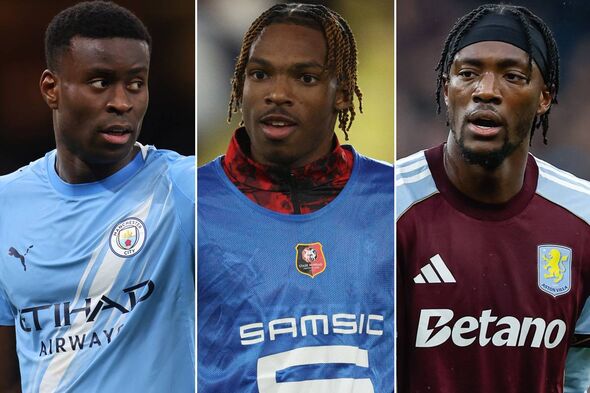 Marc Guehi, Jeremy Jacquet and Tammy Abraham in a three-way split-picture