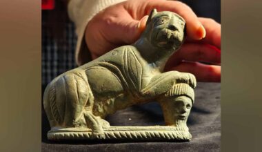 Rare Roman Panther Figurine with Its Paws on a Severed Head Is a Propaganda Tool Used in Britain