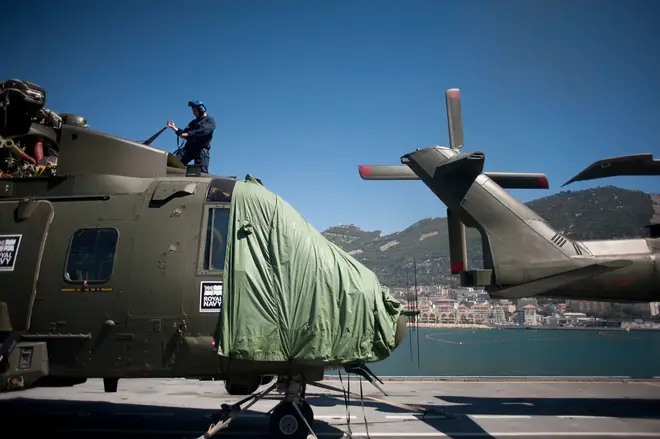 The RAF base in Gibraltar.