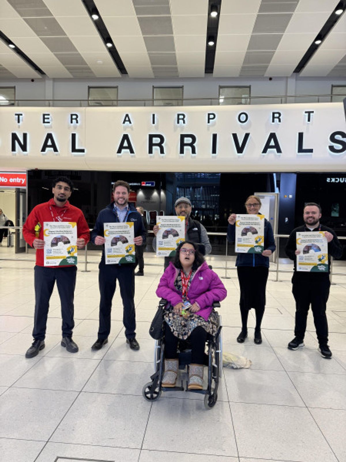 Aroob Haroon was treated to a tour of Manchester Airport