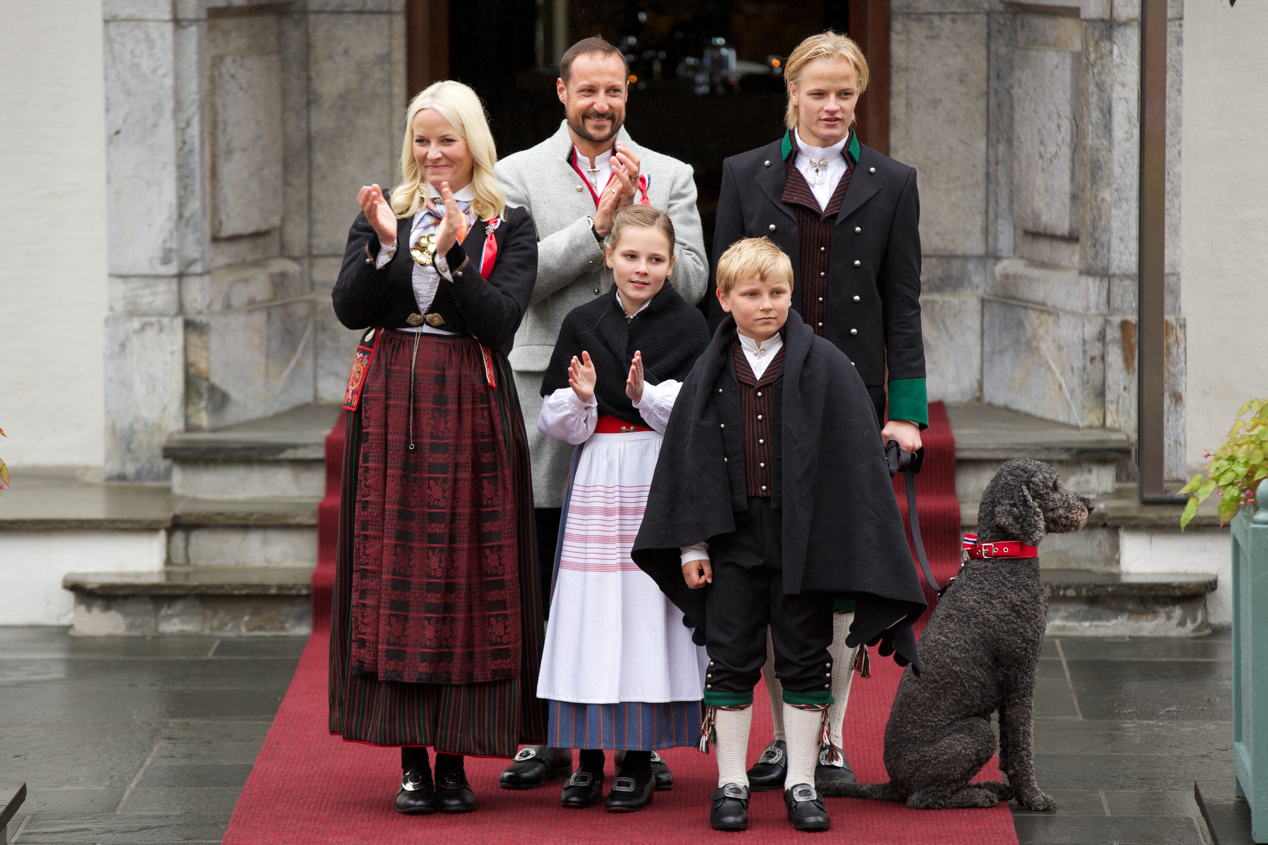 Mette-Marit with her family in 2015