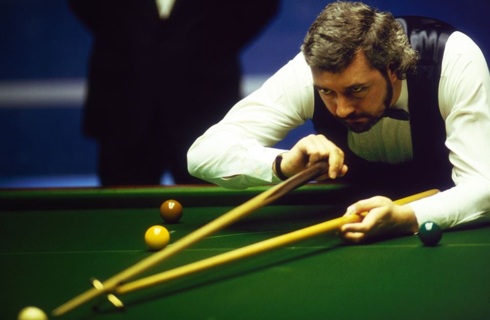 John Virgo during the 1987 World Championship. Picture: Getty Images
